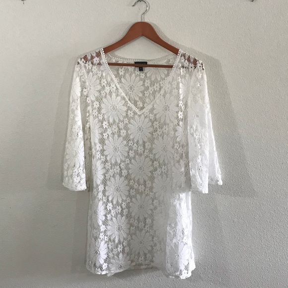 Topshop Other - TOPSHOP Lace Swim Cover Up
